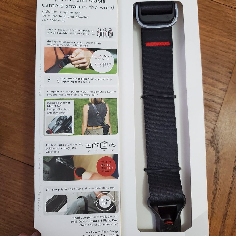 Peak Designs Slide Lite Strap - Adjustable - NEW